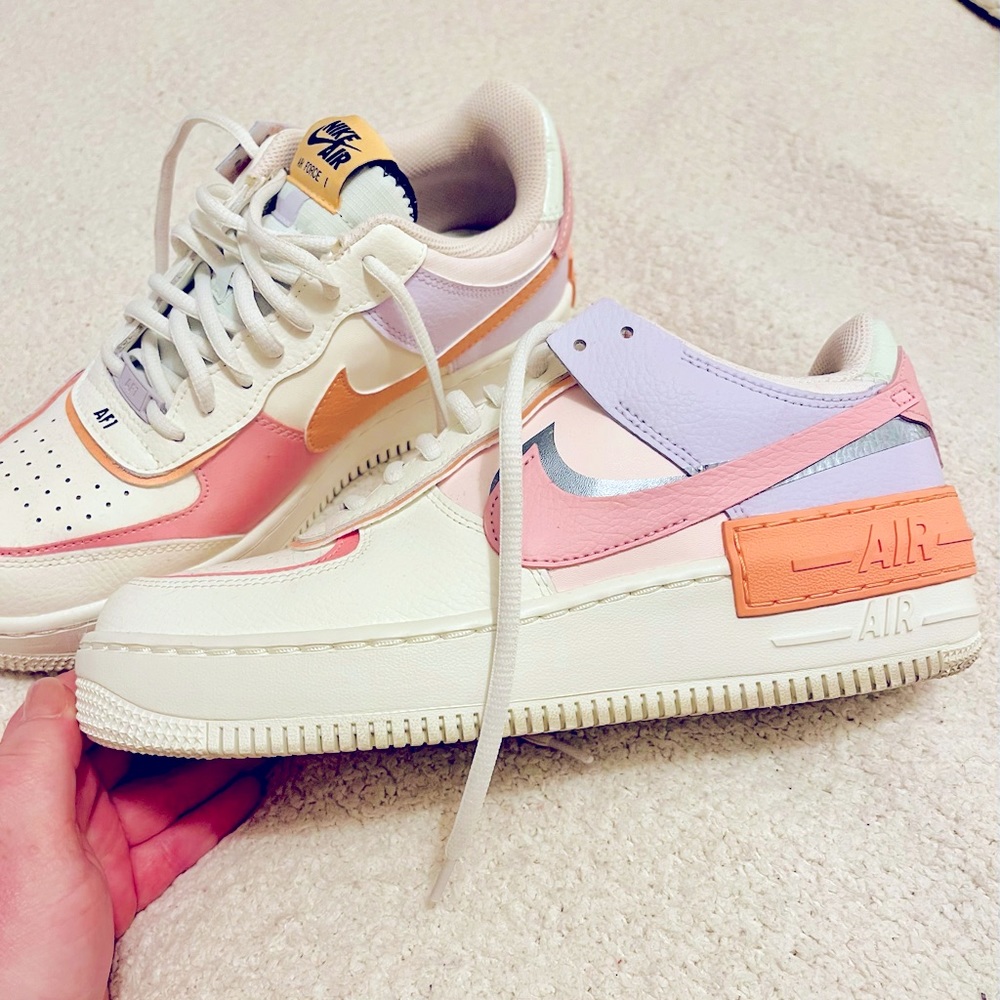 Like New Custom White Low Air Force Ones